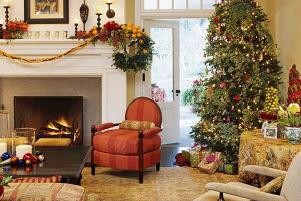 How to decorate a living room for christmas