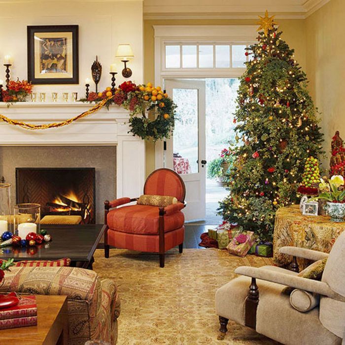 How to decorate a living room for christmas