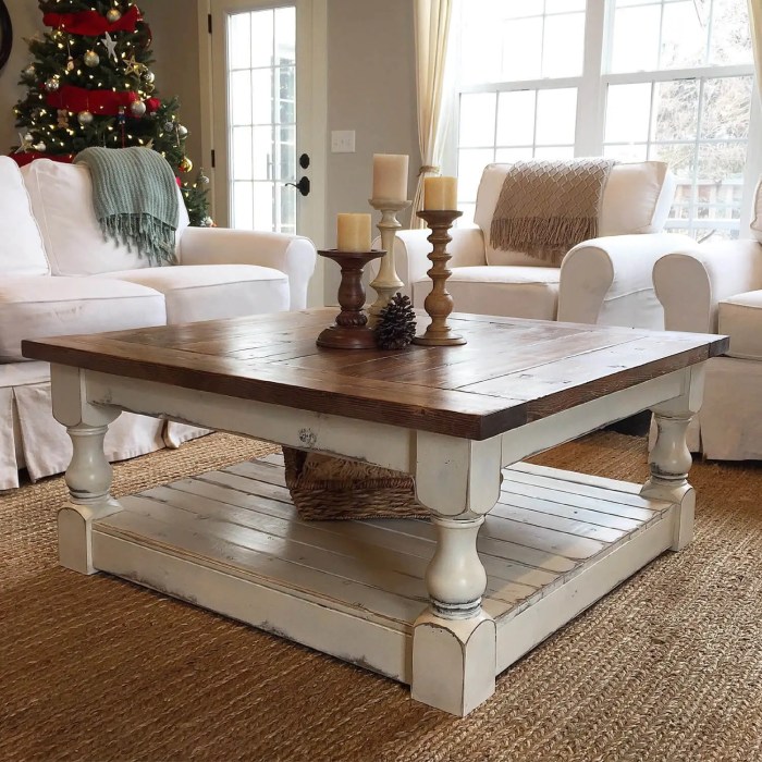 How to decorate table in living room