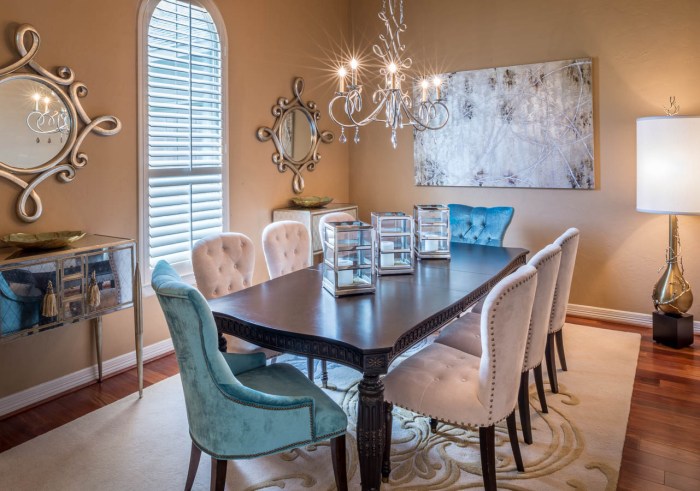 How to decorate large dining room