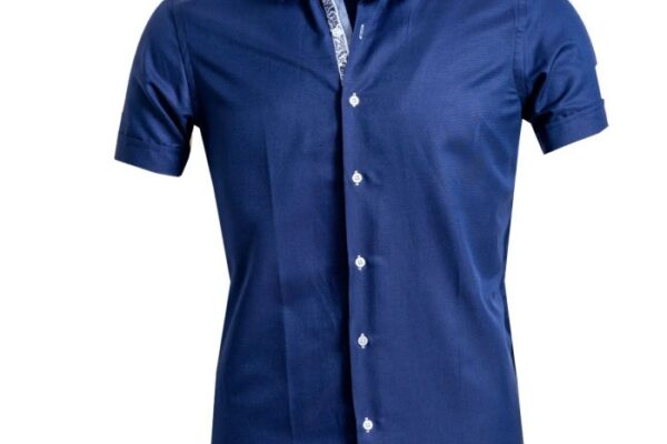 Mens navy blue short sleeve dress shirts