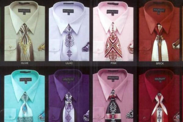 Mens dress shirt tie sets