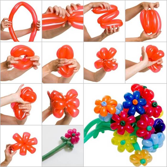 How to make flower balloon decoration