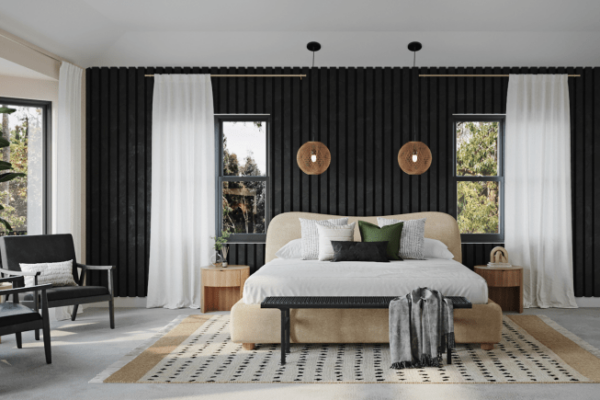 How to decorate a room with black walls