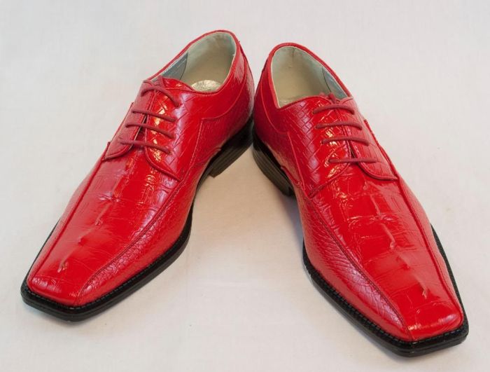 Red dress shoes mens