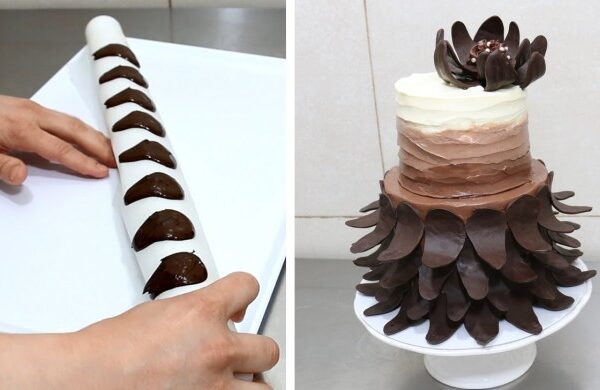 How to make chocolate decoration on cake