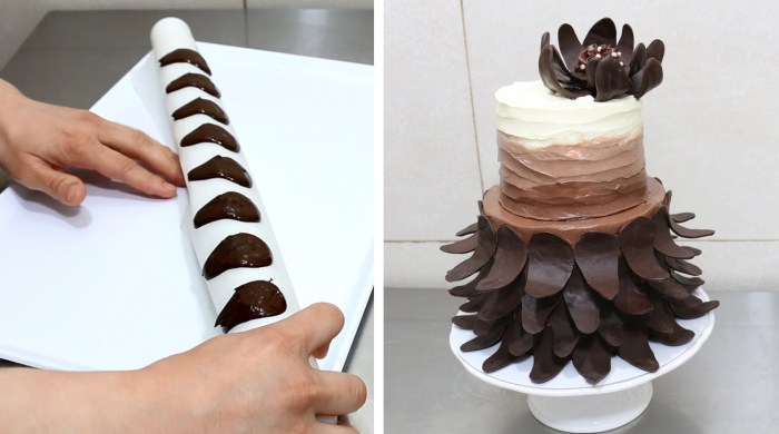 How to make chocolate decoration on cake