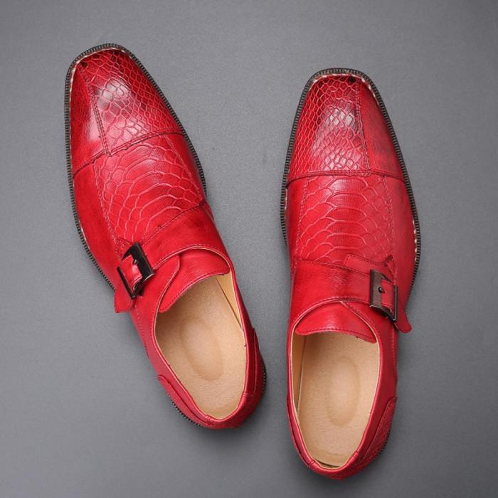 Red dress shoes mens